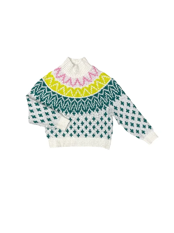 Weekend Deal Sweater By Old Navy In Green & White, Size: Xs