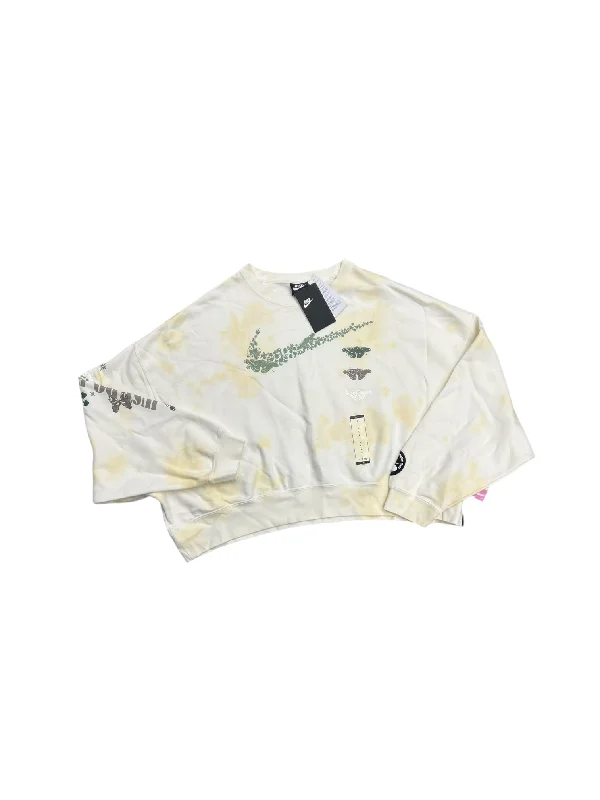 Savings Alert Sweatshirt Crewneck By Nike Apparel In Yellow, Size: L
