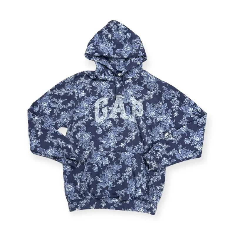 Buy More, Save More Sweatshirt Hoodie By Gap In Blue & White, Size: S