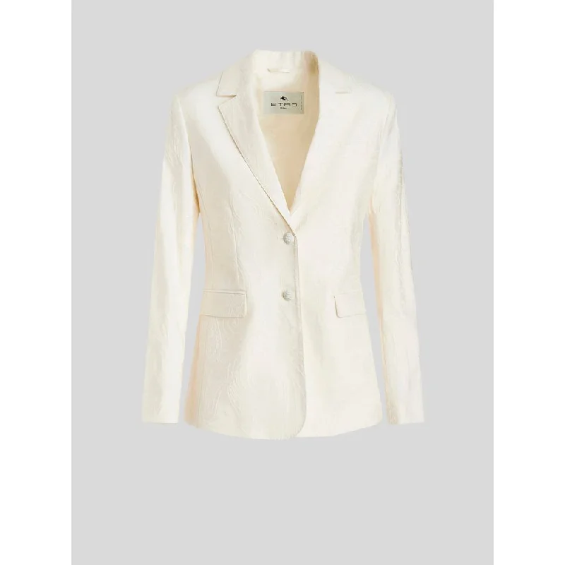 Weekend Deal Tailored Paisley Jacquard Jacket