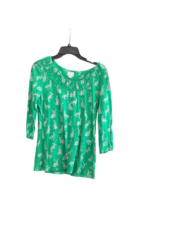 Clearance Event Top 3/4 Sleeve By Postmark In Green, Size: M