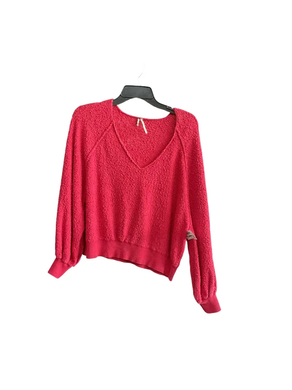 Savings Event Top Long Sleeve By Free People In Red, Size: S