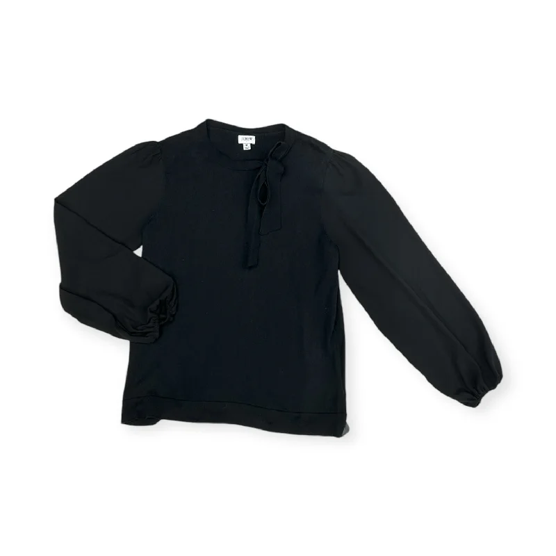 Holiday Sale Top Long Sleeve By J. Crew In Black, Size: M