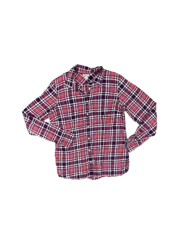 Price Drop Alert Top Long Sleeve By L.l. Bean In Pink & Purple, Size: S