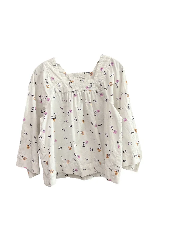 New Deals Top Long Sleeve By Madewell In Floral Print, Size: S