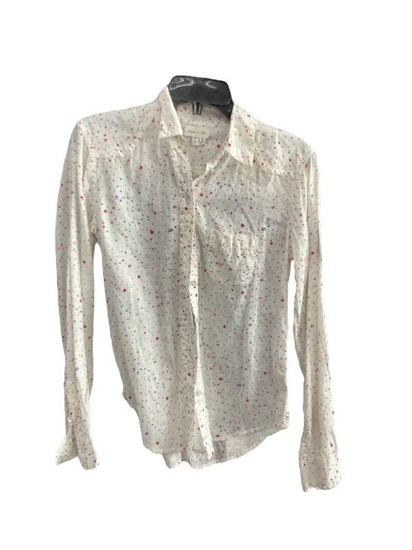 Don't Miss TOP LS MEADOW RUE in WHITE, Size: 2