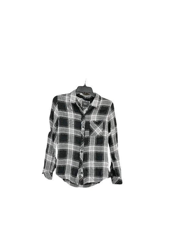 Time-Limited Offer Top Long Sleeve By Rails In Plaid Pattern, Size: Xs