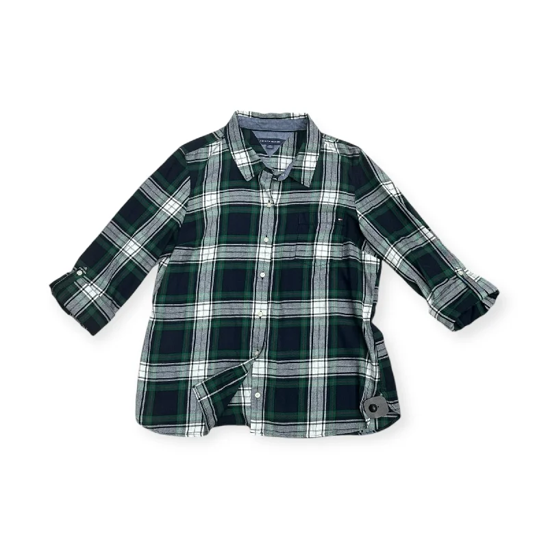 Big Discounts Top Long Sleeve By Tommy Hilfiger In Green, Size: L