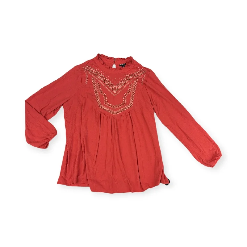Buy Now Top Long Sleeve By Torrid In Orange, Size: 2