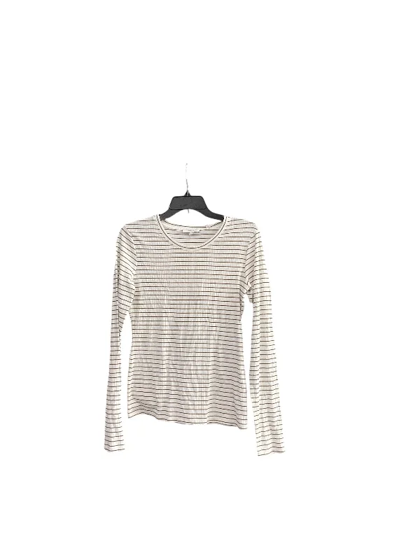 Savings Galore Top Long Sleeve By Vince In Striped Pattern, Size: M