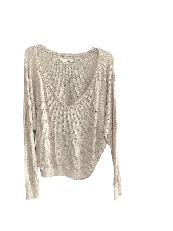 Great Bargains Top Long Sleeve By We The Free In Beige, Size: Xs