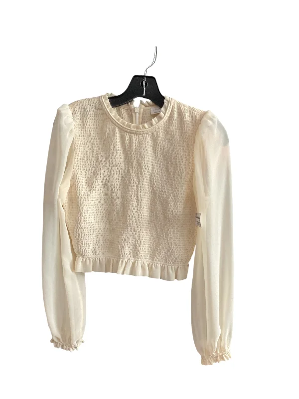 Closeout Sale Top Long Sleeve By Wilfred In Cream, Size: S
