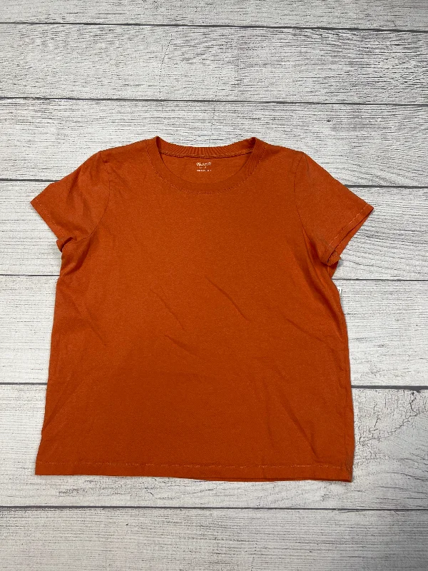 Extra Discounts Top Short Sleeve Basic By Madewell In Orange, Size: S