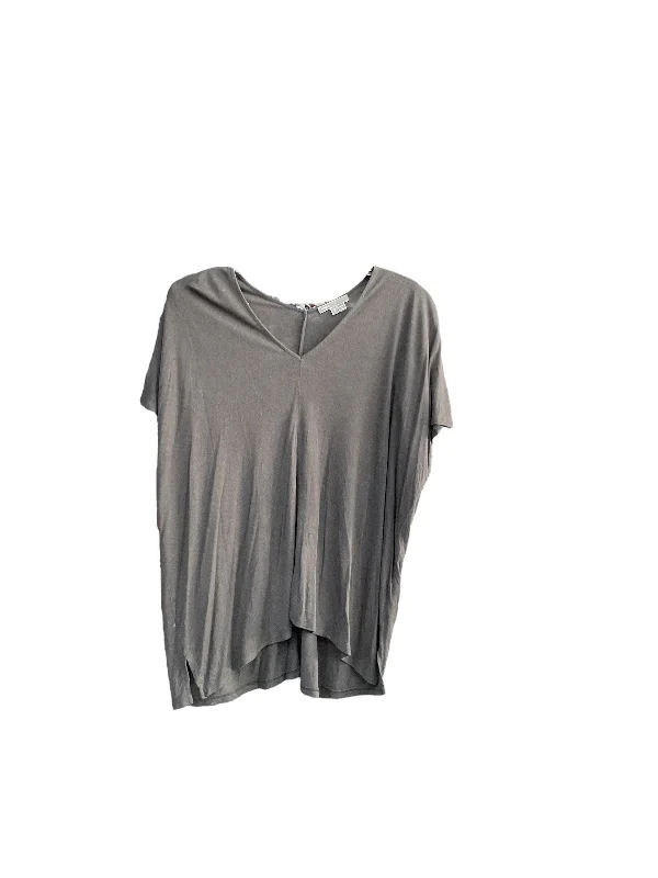 Daily Deals Top Short Sleeve Basic By Vince In Grey, Size: S