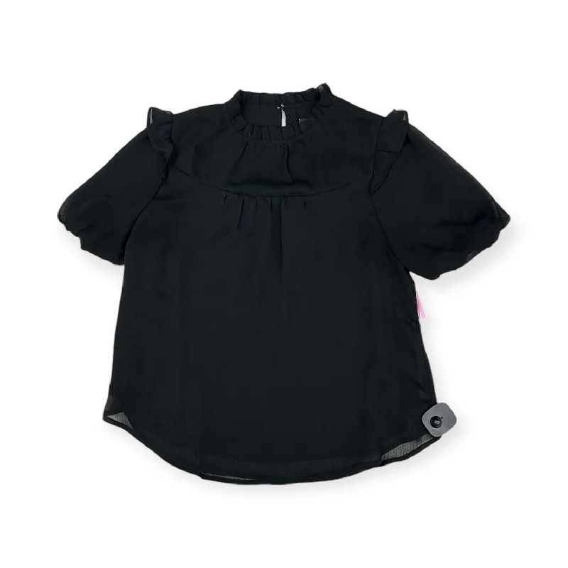 Big Discounts Top Short Sleeve By Loft In Black, Size: S