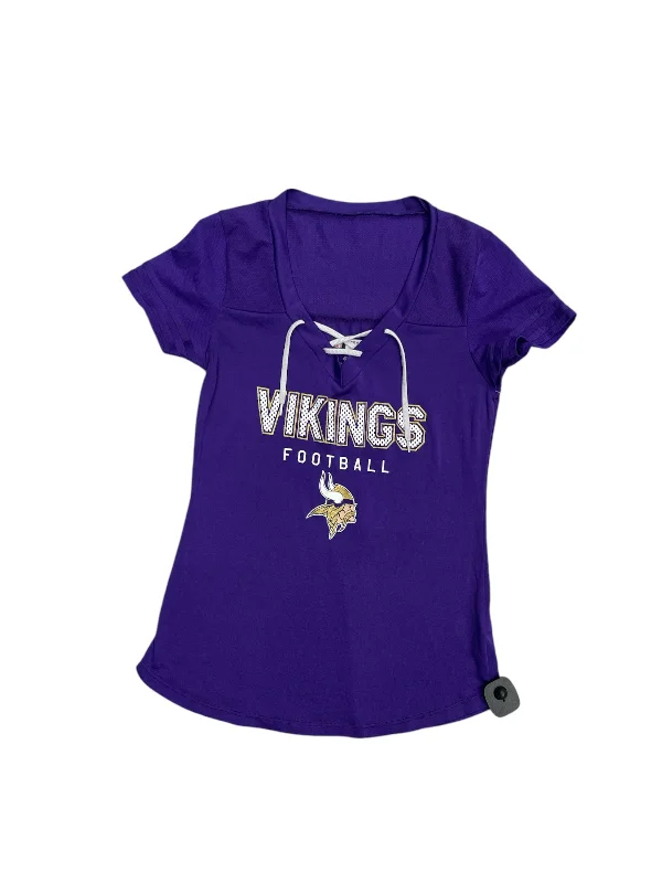Exclusive Savings Top Short Sleeve By Nfl In Purple, Size: S
