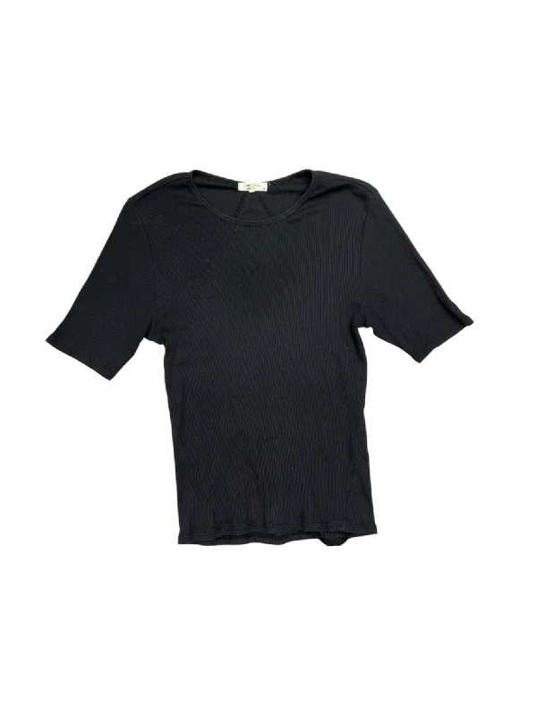 Shop and Save Top Short Sleeve By Rag And Bone In Black, Size: L