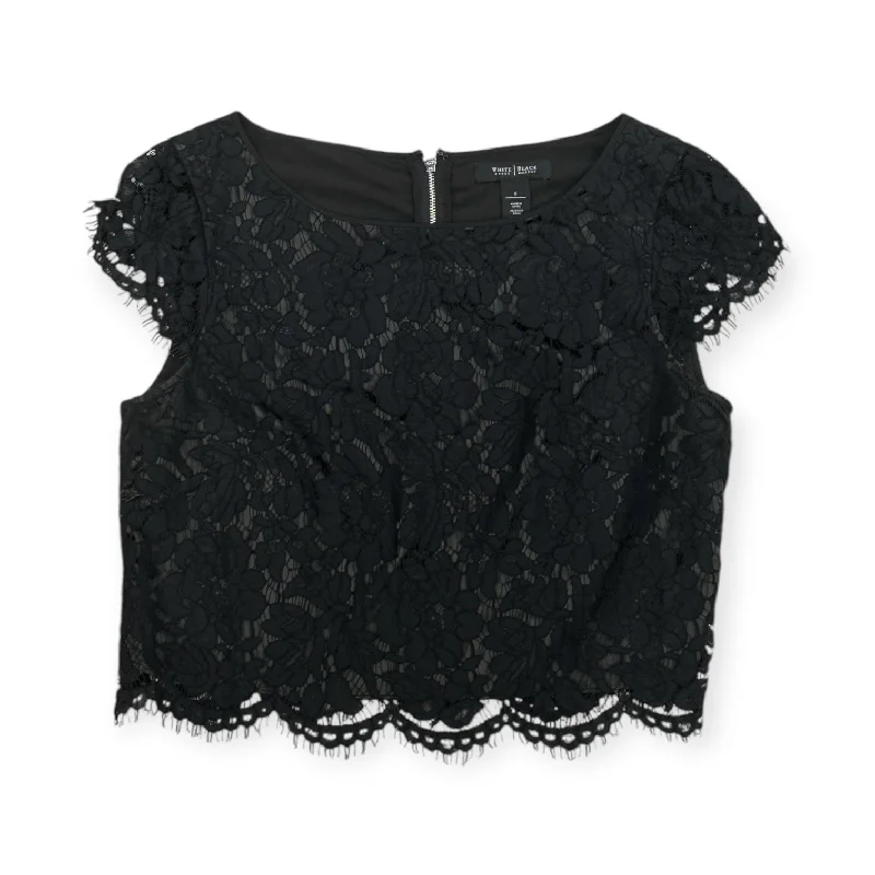 Best Seller Top Short Sleeve By White House Black Market In Black, Size: 8