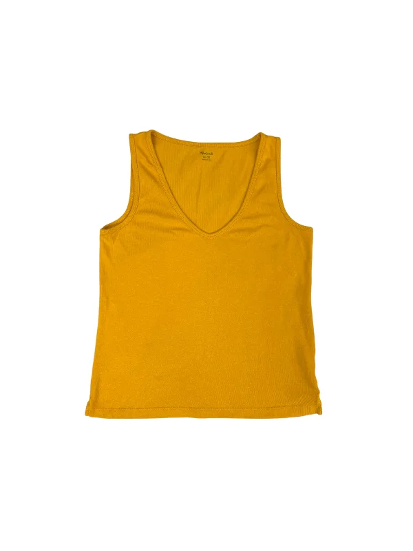 Flash Sale Top Sleeveless Basic By Madewell In Yellow, Size: Xs