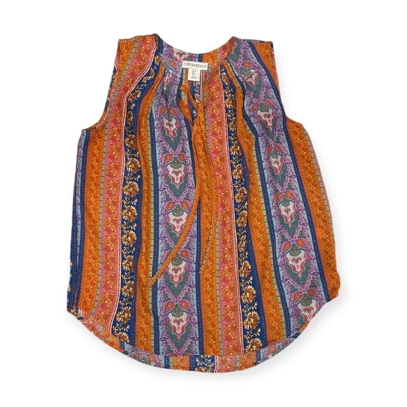 Deal Frenzy Top Sleeveless By Cynthia Rowley In Orange & Purple, Size: S