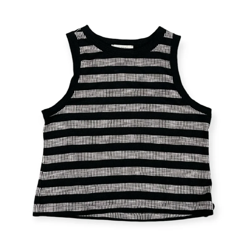 Final Markdown Top Sleeveless By Loft In Black & White, Size: L