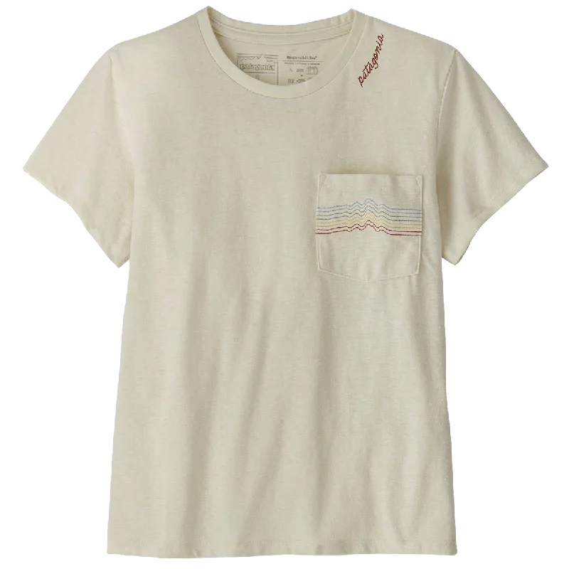 Amazing Deals Women's Ridge Rise Stripe Pocket Responsibili-T