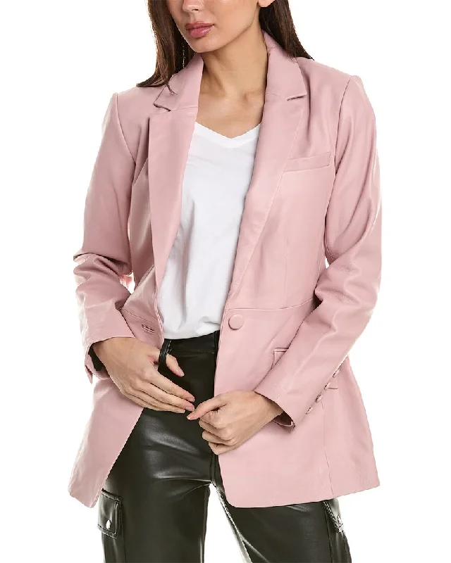 Big Discounts Walter Baker Mia Leather Blazer