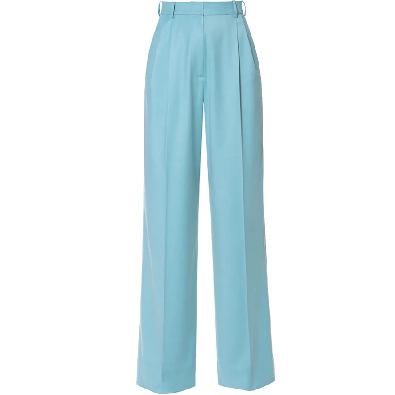 Weekend Deal WIDE HIGH-WAISTED PANTS "GWEN" IN BLUE