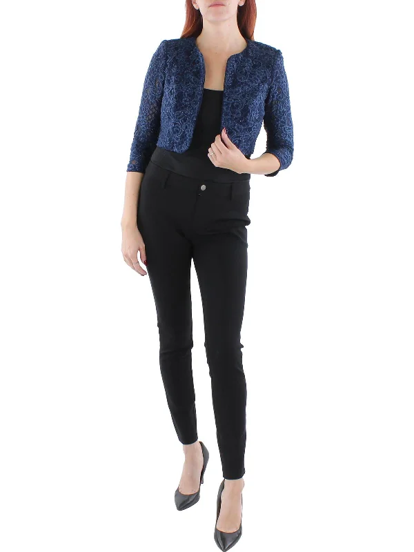 Savings Spectacular Womens Embroidered Glitter Bolero