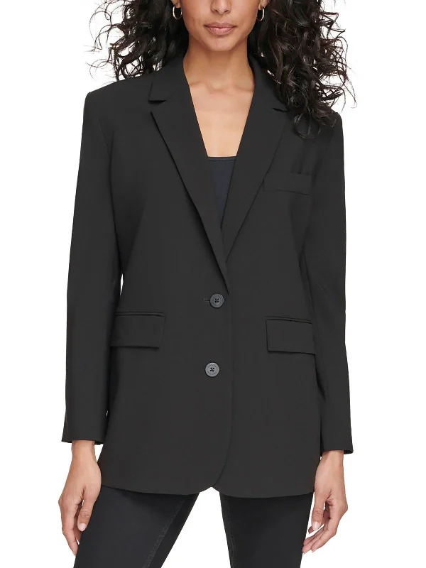 Act Now Womens Office Wear Business Two-Button Blazer