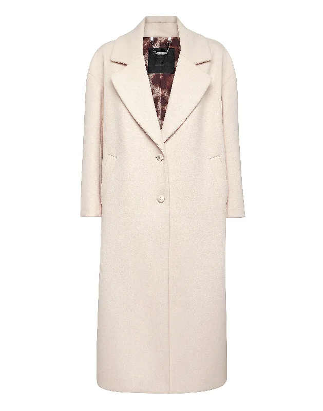 Today’s Deal Wool Coat Long Iconic Plein