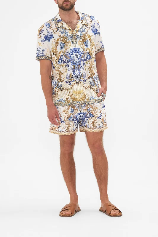 Unbeatable Prices SHORT SLEEVE CAMP COLLARED SHIRT SOUL SEARCHING