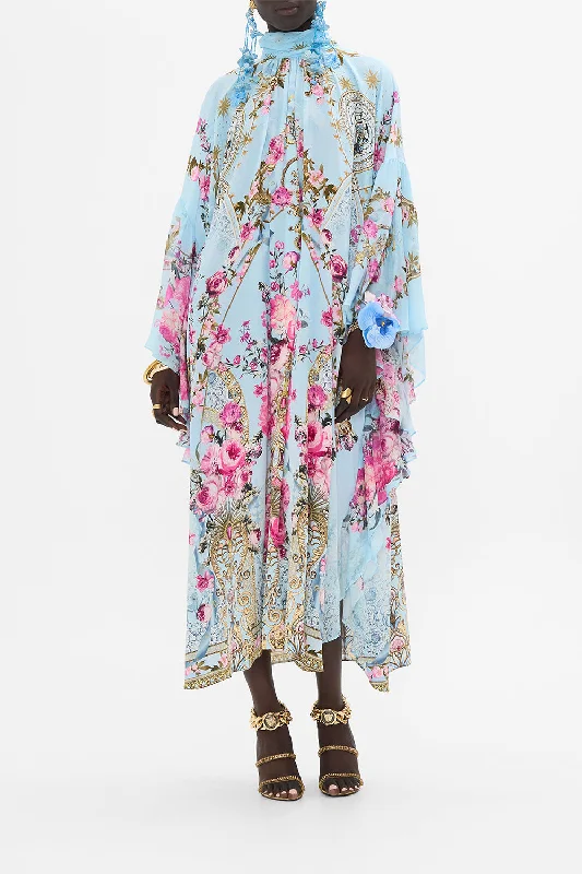 Amazing Deals HIGH NECK RUFFLE KAFTAN DOWN THE GARDEN PATH
