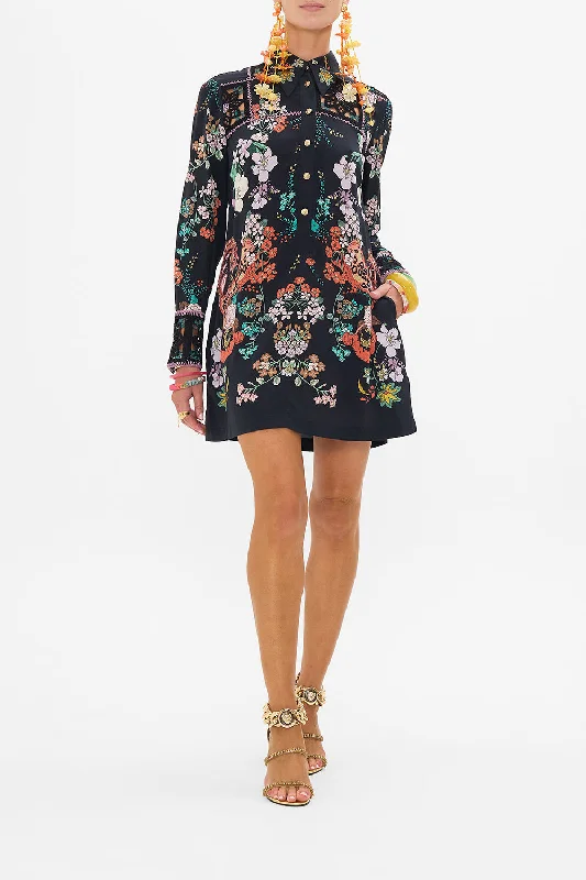 Early Access MINI SHIRT CROCHET DRESS WE WORE FOLKLORE