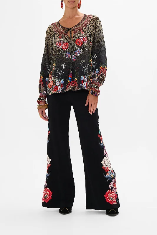 Exclusive Access SMOCKED BLOUSE WITH CONTRAST SHIRRING VOLENDAM DOLLS