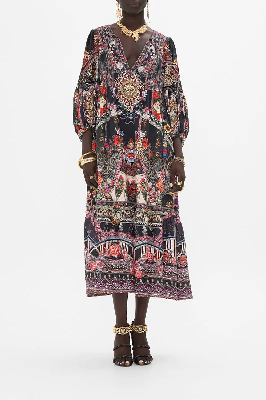 Don’t Miss Out TIE NECK DRESS VOLENDAM DOLLS