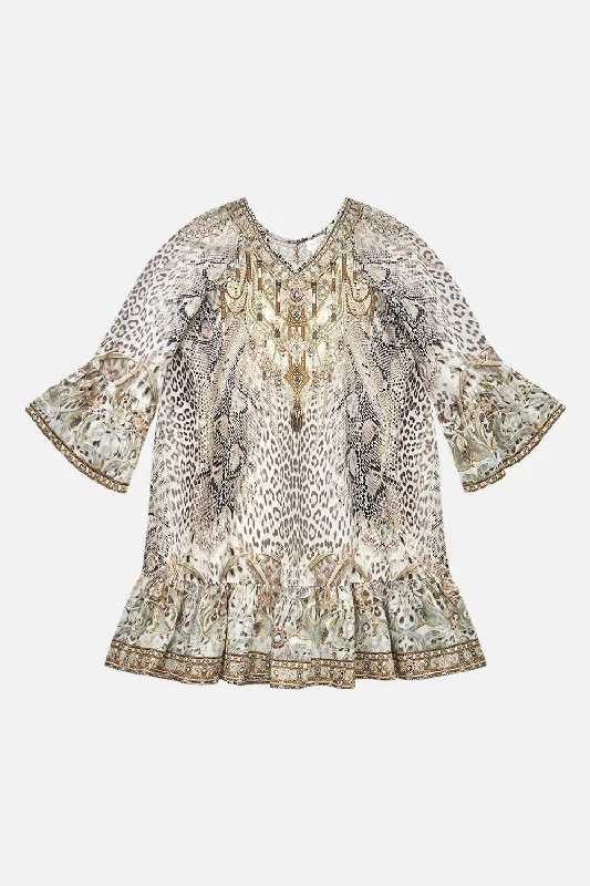 Seasonal Clearance KIDS A-LINE GATHERED DRESS 4-10 LOOKING GLASS HOUSES