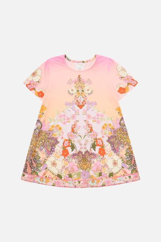 Markdowns KIDS T-SHIRT DRESS WITH FLARE HEM 4-10 CLEVER CLOGS
