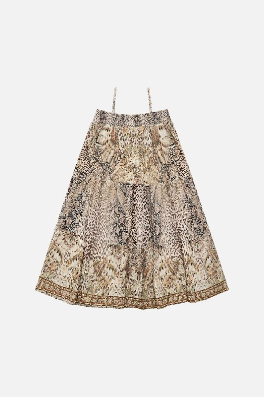 Limited Time Discount KIDS SHIRRED WAIST MAXI DRESS 4-10 LOOKING GLASS HOUSES