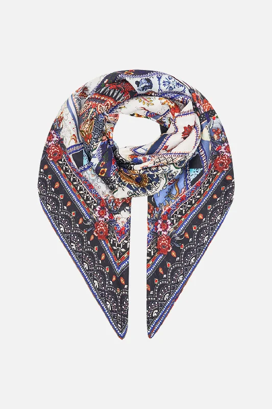 While Supplies Last LARGE SQUARE SCARF MY FOLK ART HEART