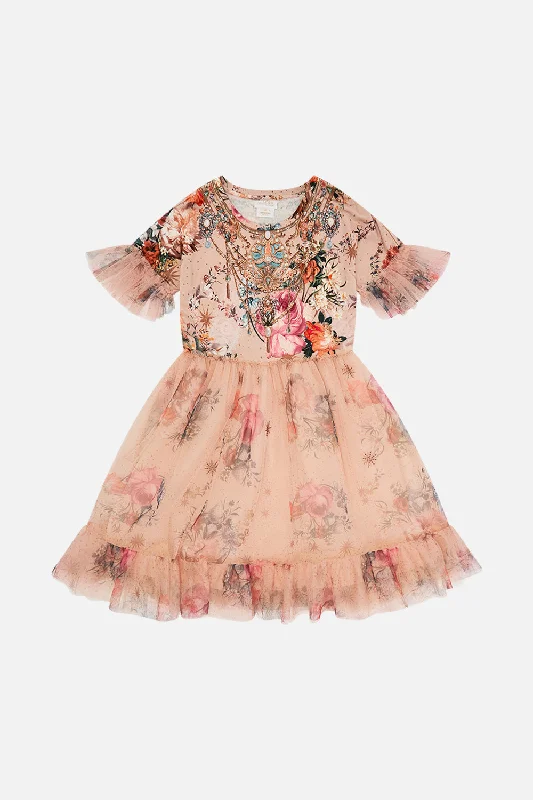 Daily Deals KIDS TEE TUTU DRESS 4-10 ROSE GARDEN REVOLUTION