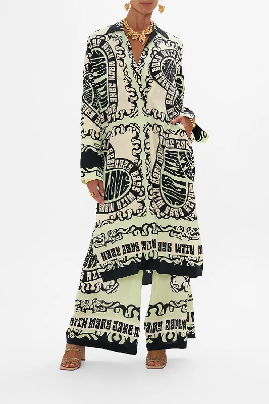 Extra Discounts SPLIT CUFF SOFT COAT DOUBLE DUTCH