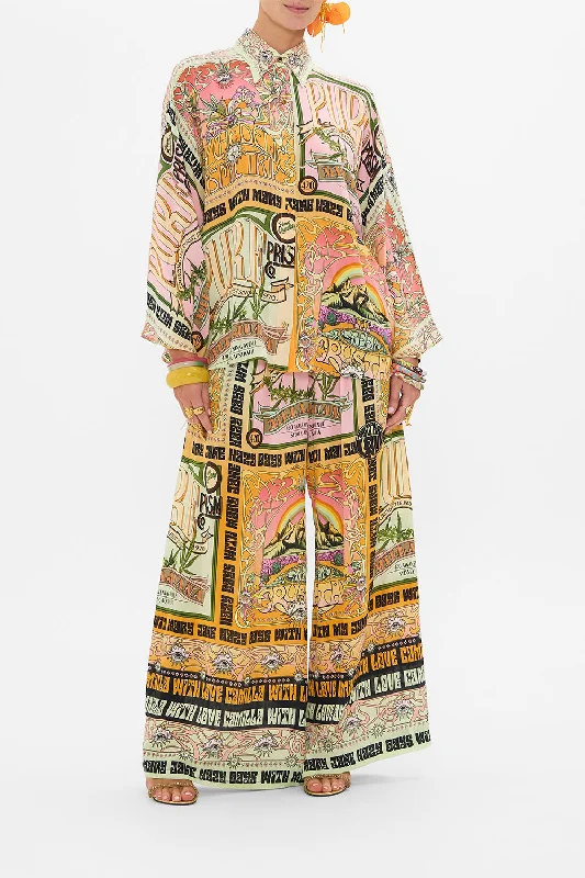 Big Savings WIDE SLEEVE BLOUSE LETS CHASE RAINBOWS