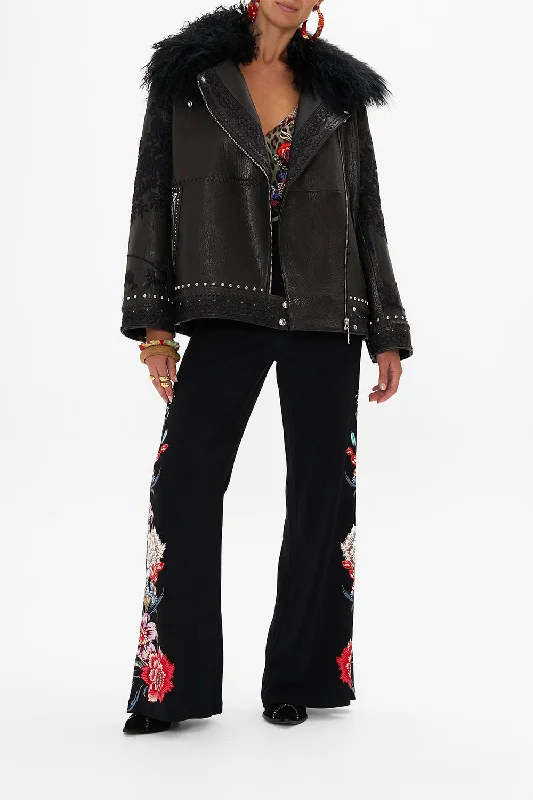Anniversary Sale OVERSIZED LEATHER BIKER JACKET VOLENDAM DOLLS