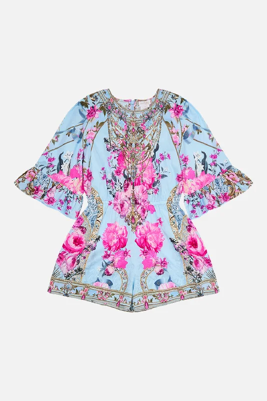 Today's Special KIDS PLAYSUIT WITH FRILL SLEEVE 12-14 DOWN THE GARDEN PATH