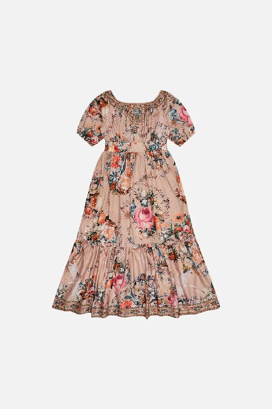 Deal Dash KIDS RIBBON MAXI DRESS 12-14 ROSE GARDEN REVOLUTION