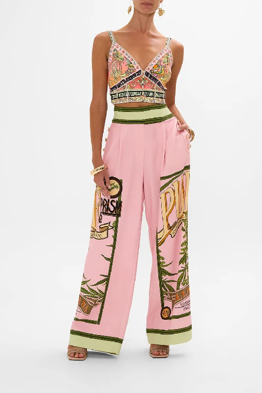 Don't Miss WIDE LEG PANT WITH BUTTONS LETS CHASE RAINBOWS