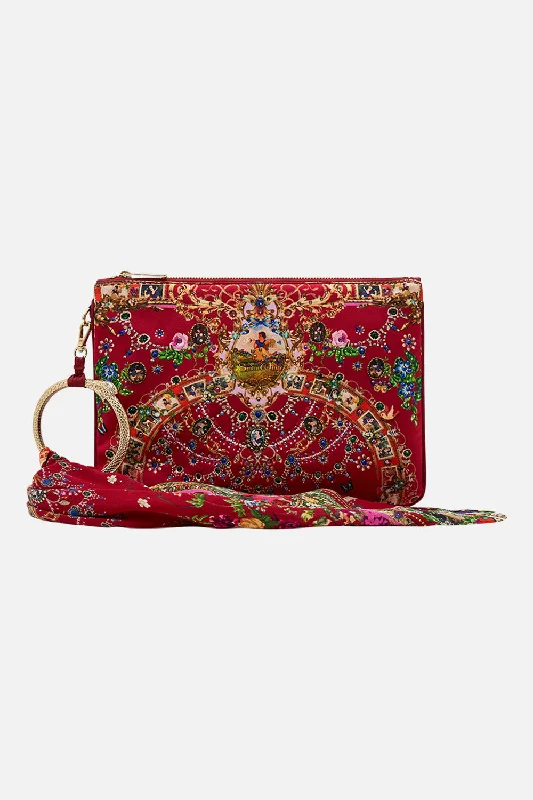 Quick Sale RING SCARF CLUTCH JUST ONE BITE SNOW WHITE