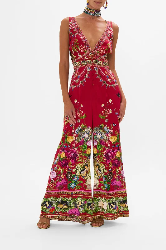 Price Rollback HALTERNECK JUMPSUIT WITH TIE NECK JUST ONE BITE SNOW WHITE