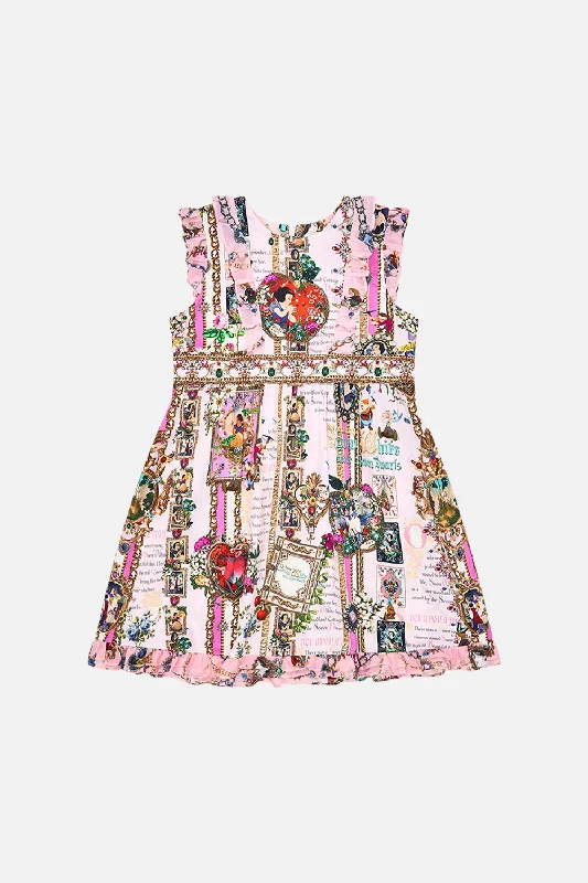 Act Fast KIDS MINI FRILL DRESS 4-10 MY SWEET SNOW WHITE